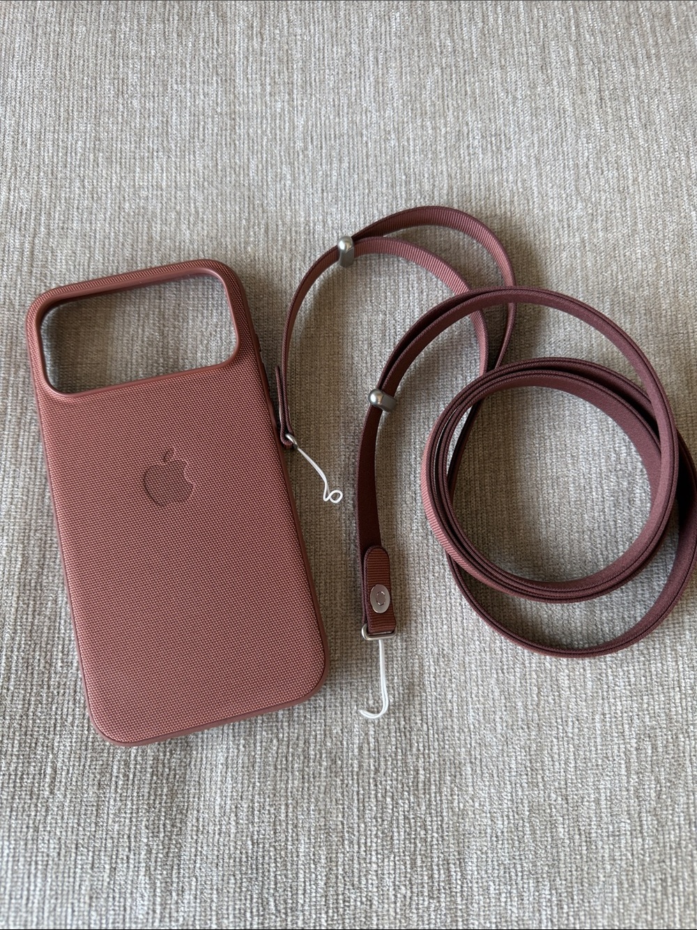 Apple iPhone 17proMax Sienna TechWoven Case with Matching Strap